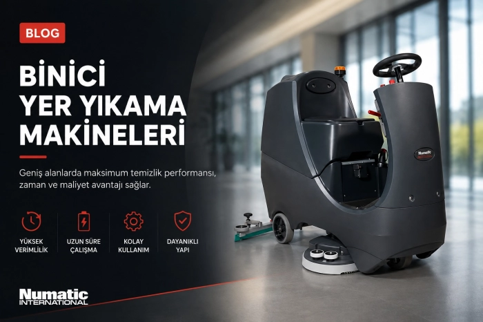 Numatic CRL8072 Binicili Yer Yıkama Makinesi ile Profesyonel Temizlik Hızlı ve Kolay