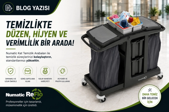 Numatic ECO-Matic EM6 Temizlik Arabası ile Geleceğin Temizliğine Bir Adım